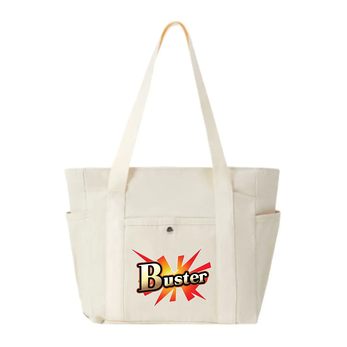 

Холщовая сумка Buster Burst Ignites Energy большой вместимости, женская простая корейская версия для отдыха и поездок на работу