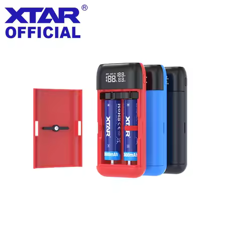 XTAR Power Bank 18650 Battery Charger PB2SL V2 QC3.0 Fast Charge 21700 20700 18650 Rechargeable Batteries Charger PowerBank