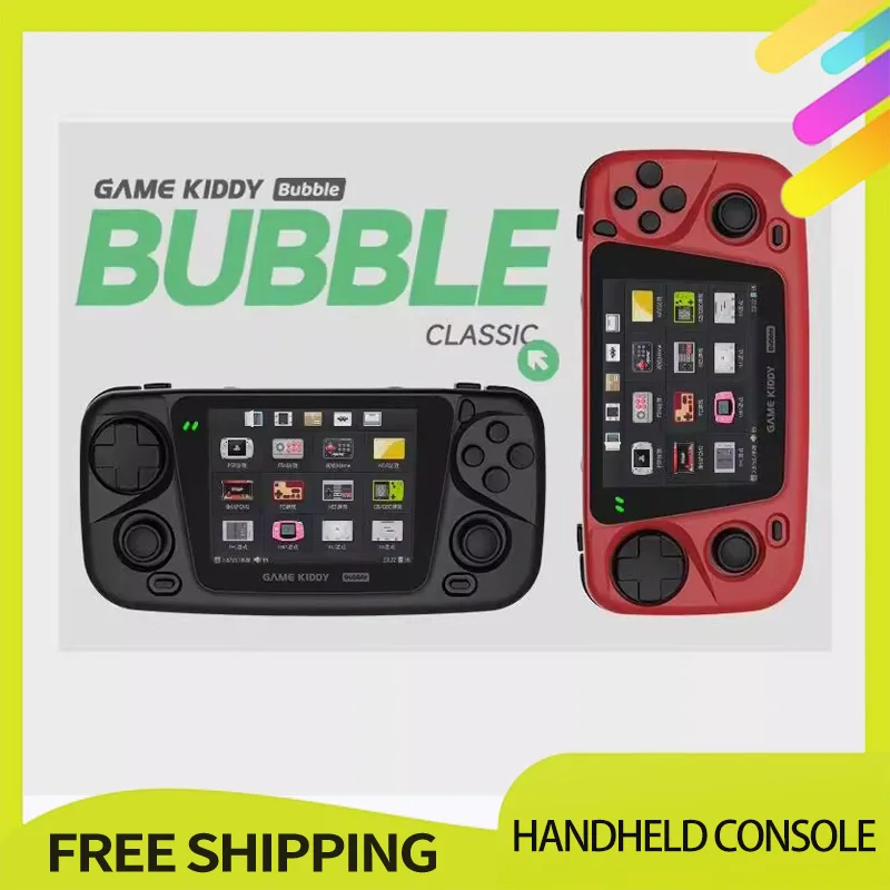 Gkd Kiddy Bubble 3.5 Inch 4000ma Rk3566 Processor Hdmi Video Output Portable Retro Nostalgic Handheld Game Machine Custom Gift