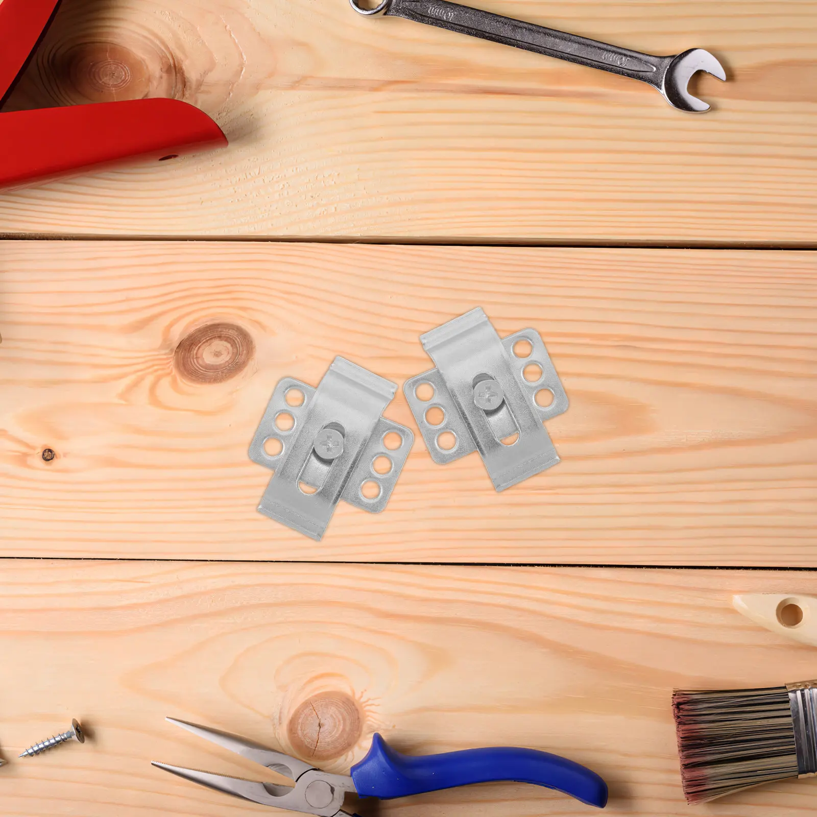 

6Pcs Undermount Sink Support Clips Metal Sink Brackets Kitchen Bathroom Basin Mounting Clips Heavy Duty Basin Support Brackets