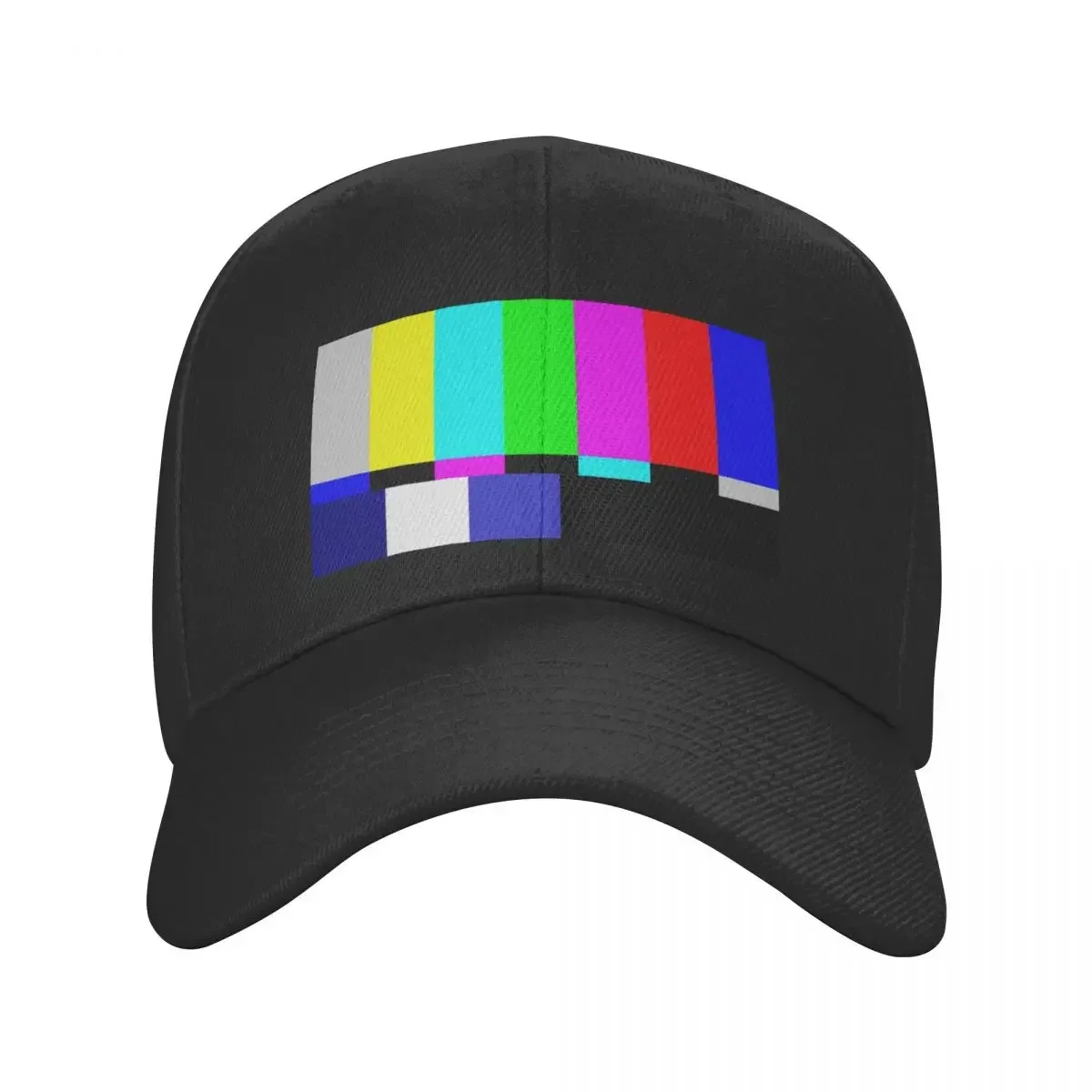 Testing Television TV Test Pattern Tube Tele Please Stand By Baseball Cap Bobble Hat Trucker Cap Hip Hop Men Hats Women's