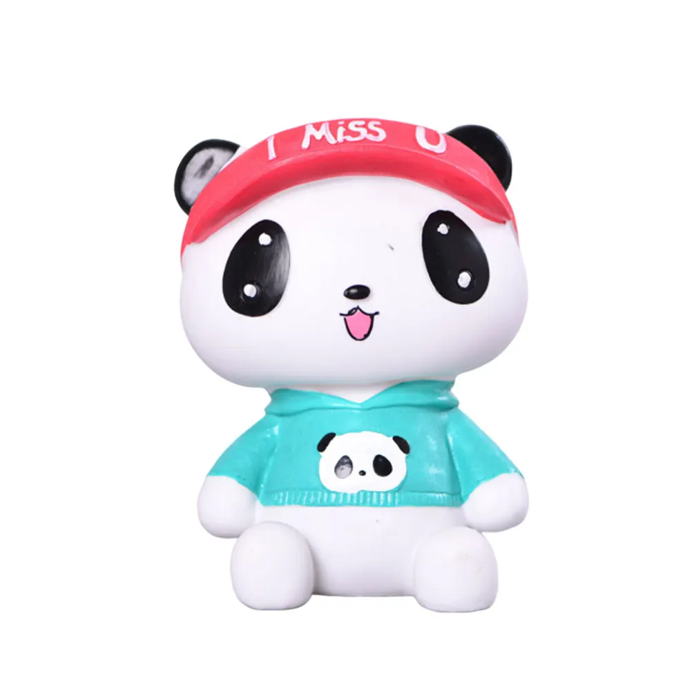 

Cartoon Panda Piggy Bank Safe Vinyl Material for Boys Girls Bedroom Decoration Coin Saving Pot Kids Lovely Panda Storage