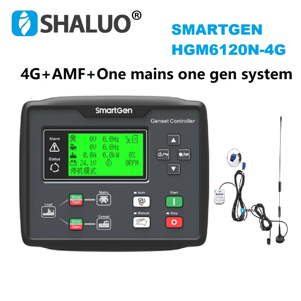 Smartgen HGM6110N-4G HGM6120N-4G GPS Auto Start AMF Generator Controller Network Communication Control Module With CANBUS RS485