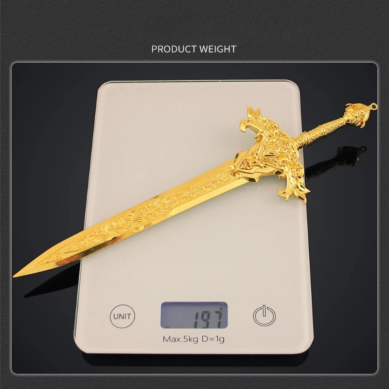 30 cm/11.81 pouces création des dieux douze épées divines périphériques Ji Fa Xuan Yuan épée alliage arme modèle métal jouet Collection