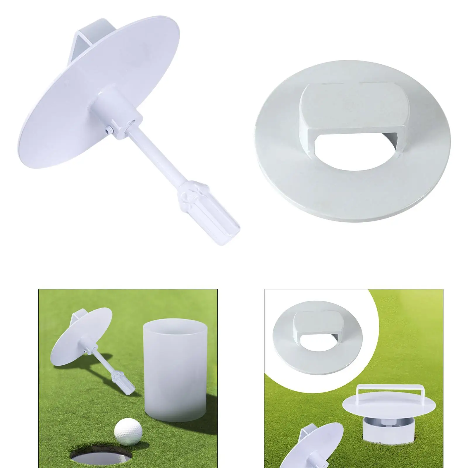 

Golf Putting Accuracy Trainer Supplies Putter Trainer Hole Cup Ring for Training Aid for Golf Course Indoor Outdoor Garden Tool