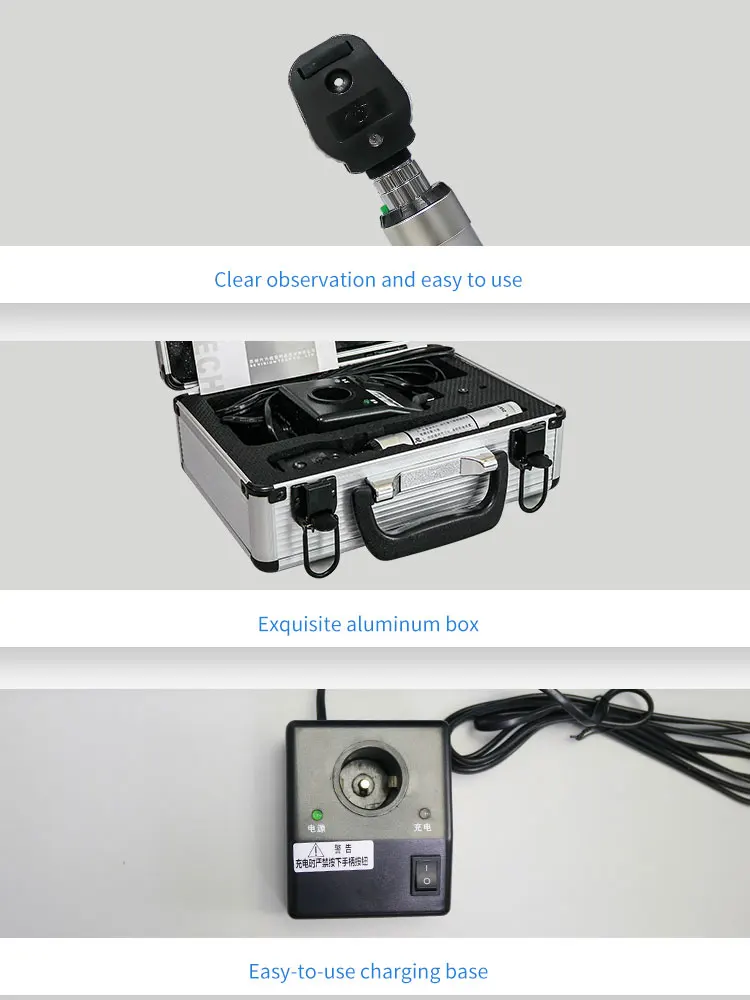Desktop Rechargeable Streak Retinoscope YZ11D With Charger Retinoscopy diagnostic set