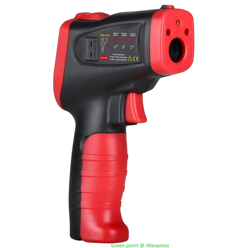 5pcs WINTACT WT323B Infrared Thermometer HD Color Screen LCD Display Positioning Laser Data Retention Low Battery Indicator