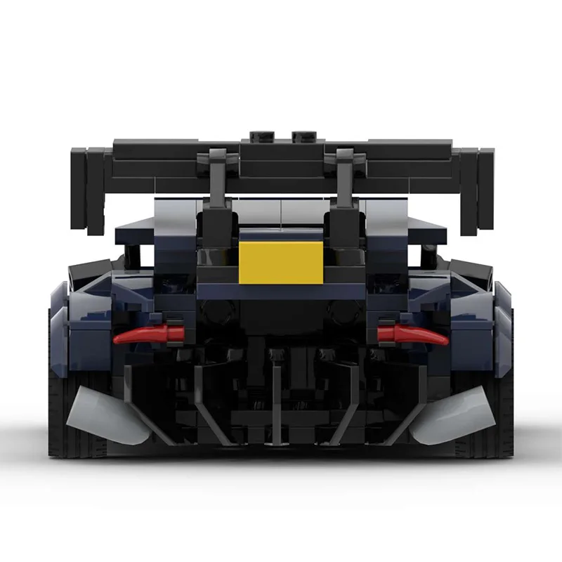 MOC-65715 Automotive Building Block Toy Set Gift Model Dark Blue Wide Body Sports Car 2023New Adult Assembly Particle Puzzle Car