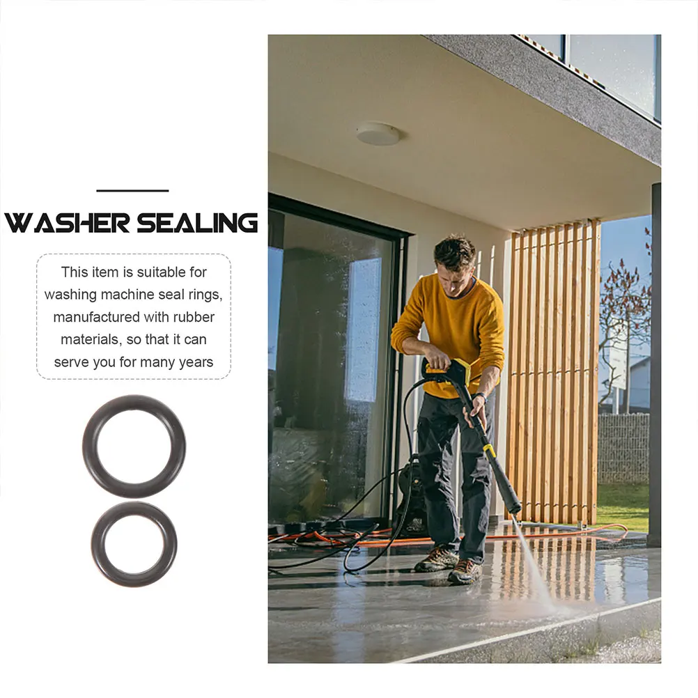 

40pcs Sealing Ring 1 4 M22 3 8 Quick Connector High Pressure Washer O Ring Kit Black Rubber Durable Gardening Tool