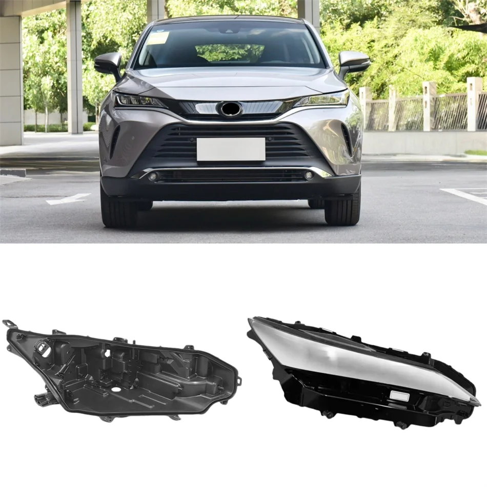 

Для Toyota Venza Harrier 2022 2023, товары для автомобилей, основание фары, корпус, держатель лампы, передняя лампа, стекло