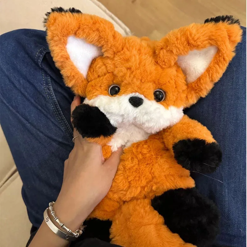 Good night fox big tail doll with sleep birthday gift rabbit plush fox doll pillow Valentine's Day for girls