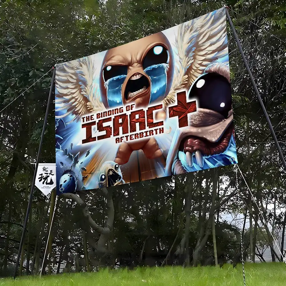 Classic Game The B-Binding O-Of I-Isaac Creative Pattern Hanging Flag Polyester Printed Banner Hand Pulled Flag