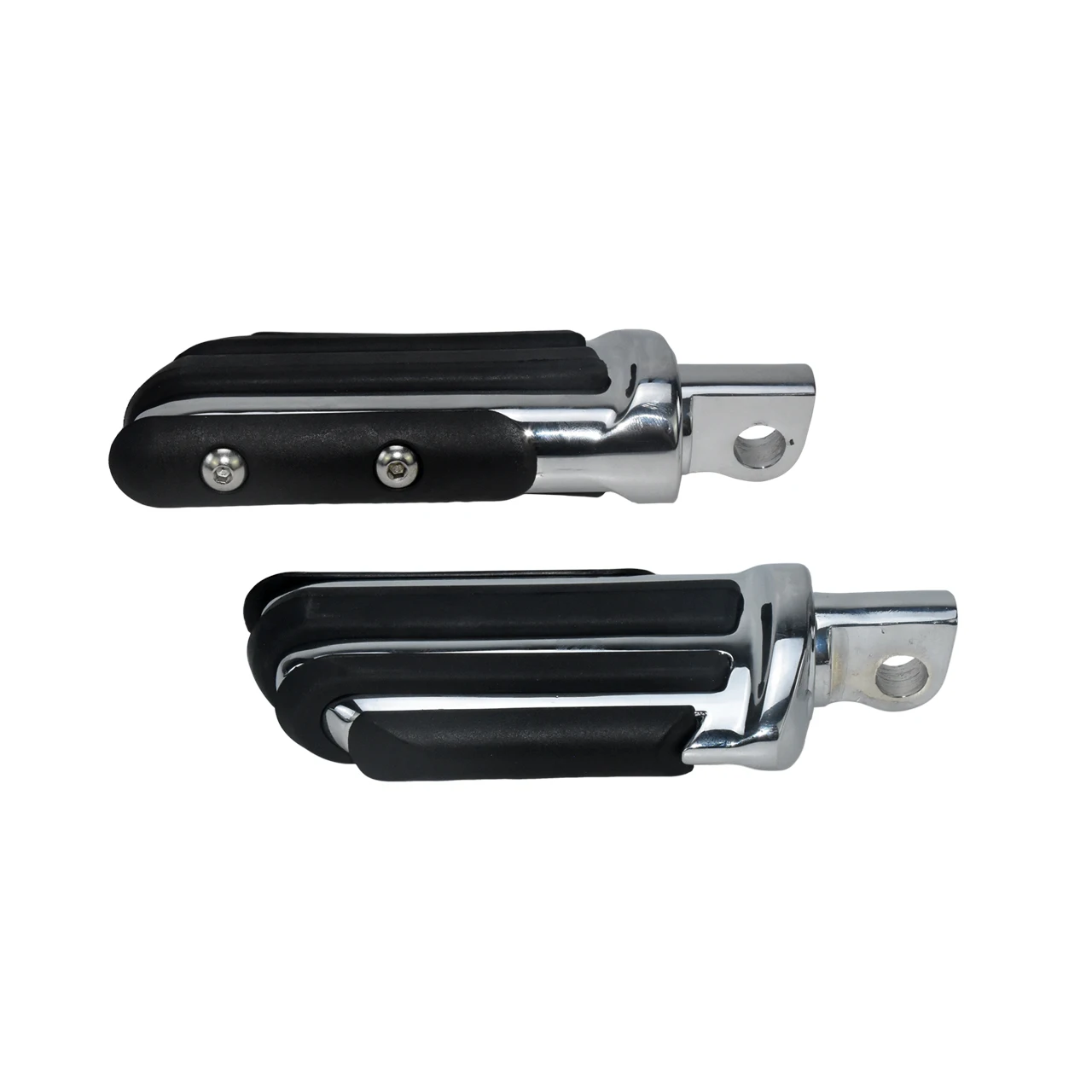 Universal Motocycle Male Mount Foot Pegs 10mm Highway Footpeg Black/Chrome Footrests For Harley Touring Sportster Dyna Softail view 5