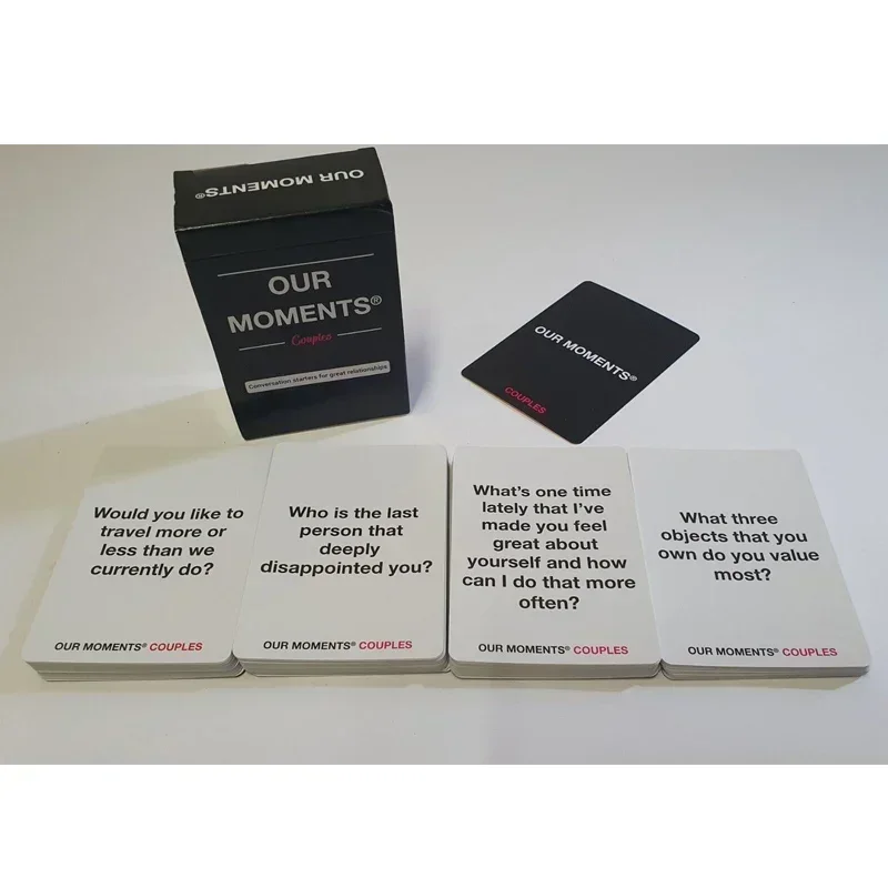 OUR MOMENTS Couples Card Game Conversation Starters for Great Relationship Board games