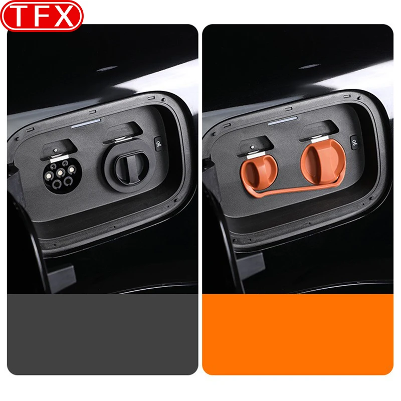 For Zeekr Mix 2024-2026 Car Styling Charging Port Waterproof Cover Silicone Integrated Protective Cover Exterior Accessories