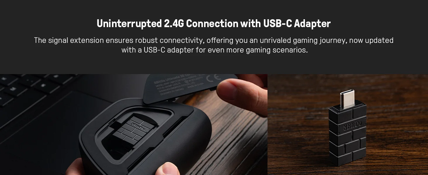 8Bitdo Ultimate 3E – kabelloser Controller für Xbox Series X/S, Xbox One, TMR-Joystick-Gamepad für Windows 10/11, Android und Apple. – Detail 15