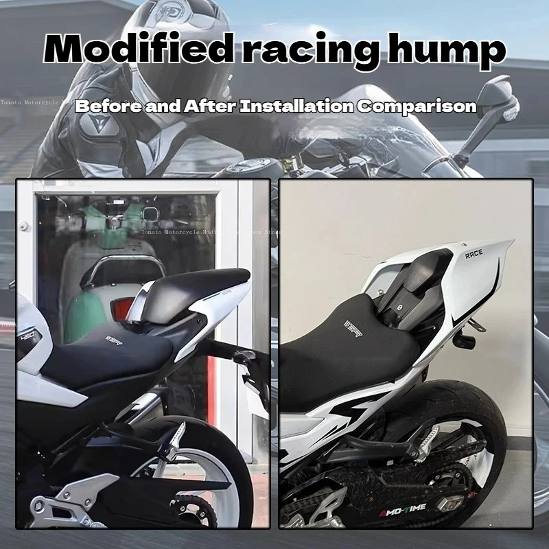 para modificación cfmoto 450SR, joroba trasera para carreras, de una sola pieza, similar a Ducati's, nueva joroba de pista, accesorios. Carenado.