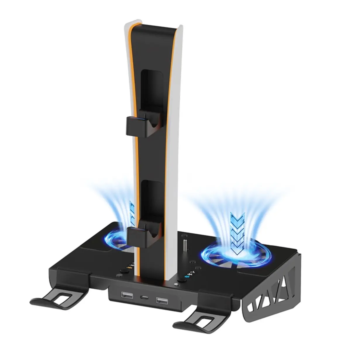 A49T Charging Stand with Cooling Fan Charging Dock Station for Both /New Slim Consoles Disc & Digital,Headset Holder