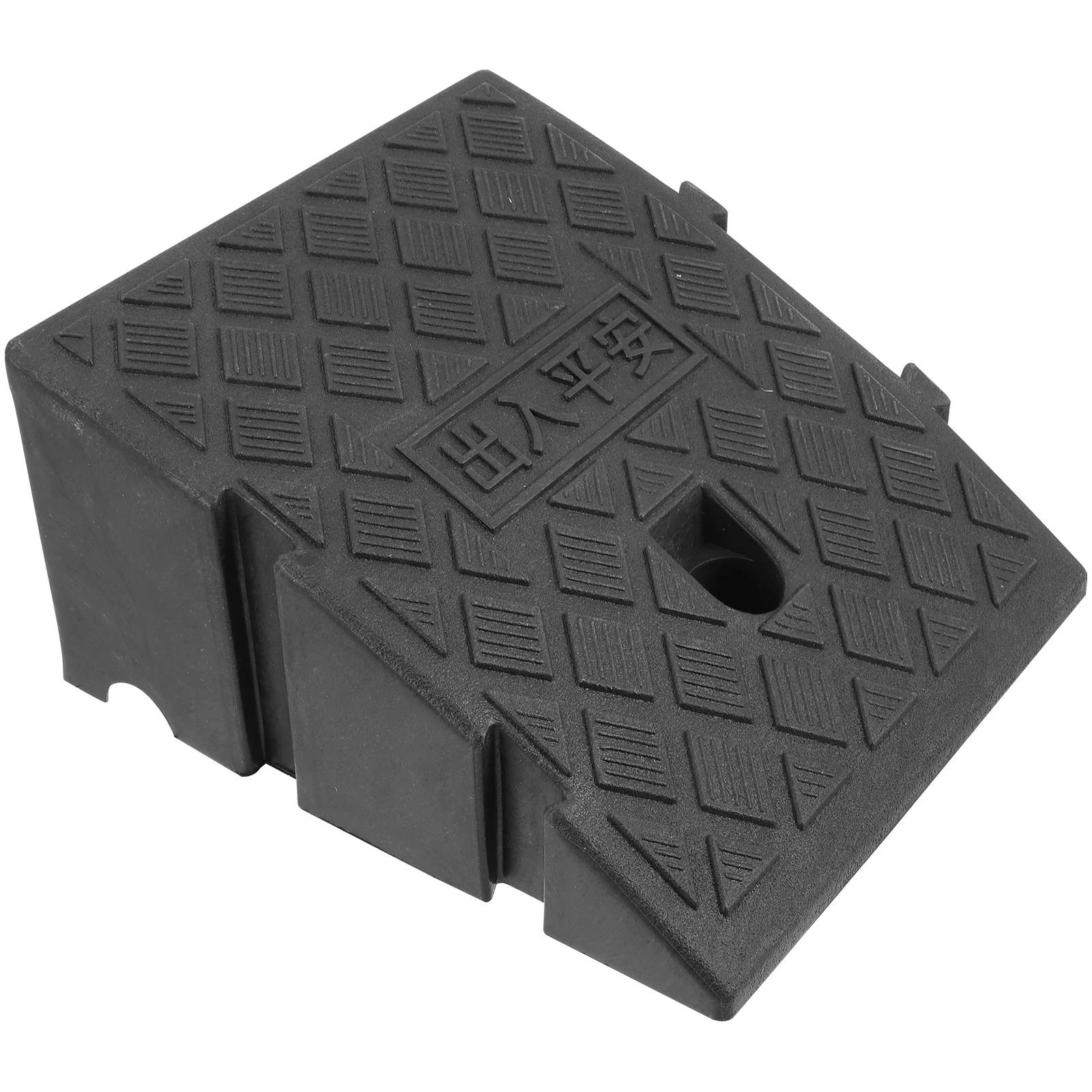 

Plastic Slope Ramp Mat 25x27x13 Black Anti Diamond Texture for Car Driveway Motorcycle ATV Outdoor Portable Lightweight