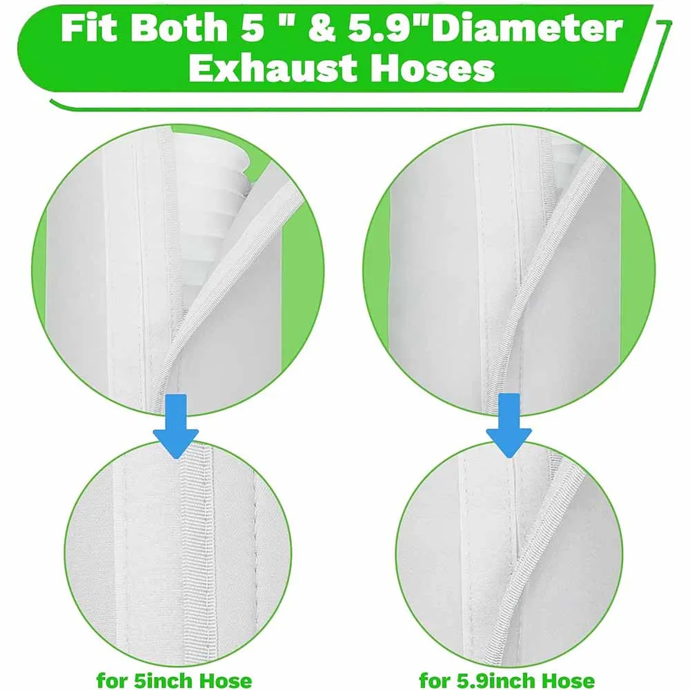 AC Insulated Hose Cover Wrap Reusable Insulated Hoses Duct Vent Cover Protective Air Conditioner Parts Home Improvement Tool