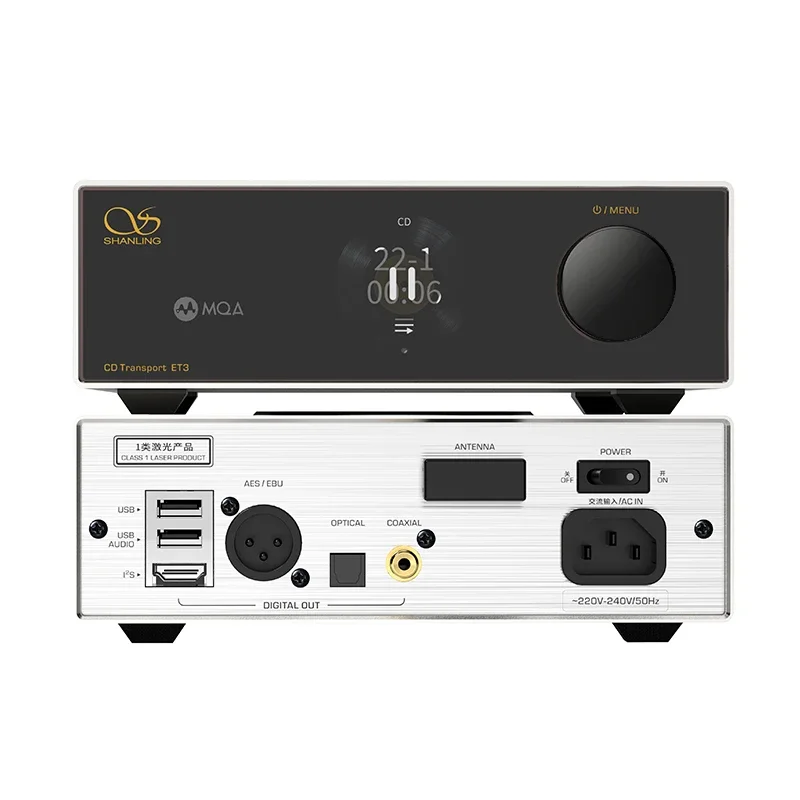 SHANLING ET3 CD Transport Music Player Wireless Bluetooth WiFi Streaming Hi-Res Audio Full-Featured Digital Turntable