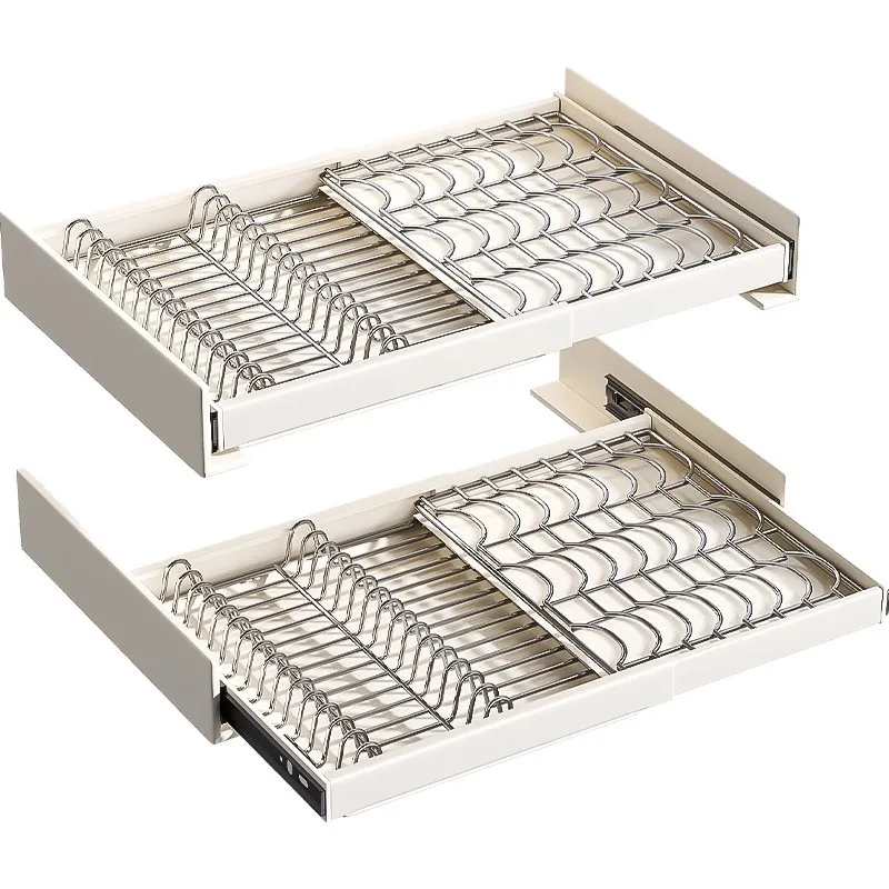 

Stainless Steel Kitchen Dish Rack Shelf Drawer