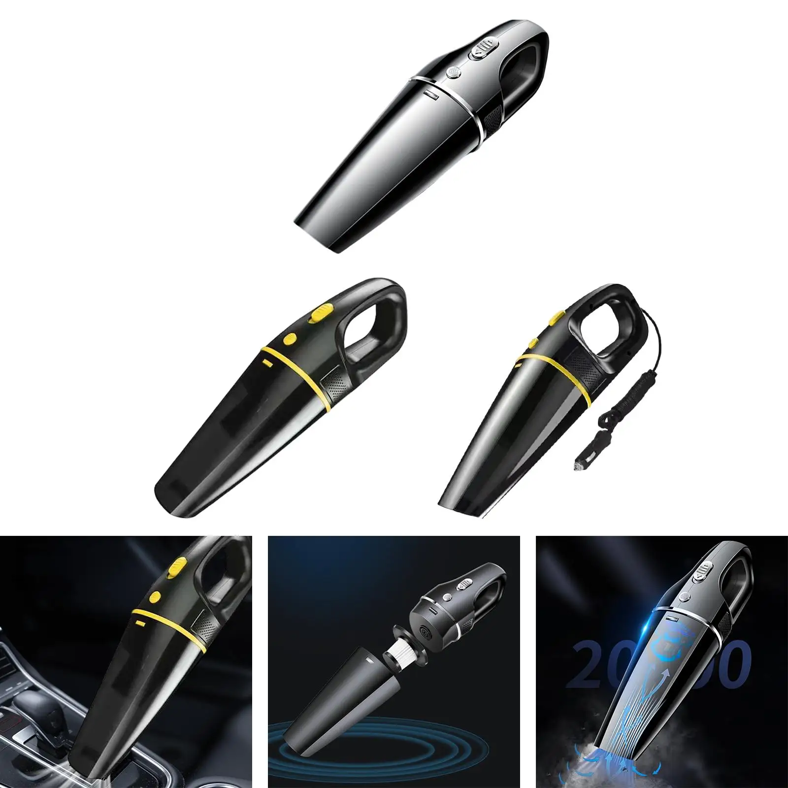 Suction Cleaner Cordless Lightweight Handheld Vacuum for paper Soil