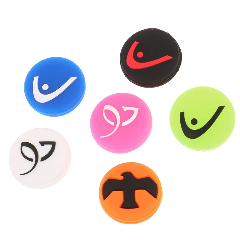 1Pcs Colorful Circle Tennis Racket Shock Absorber Vibration Dampeners Anti-vibration Silicone Sports Accessories