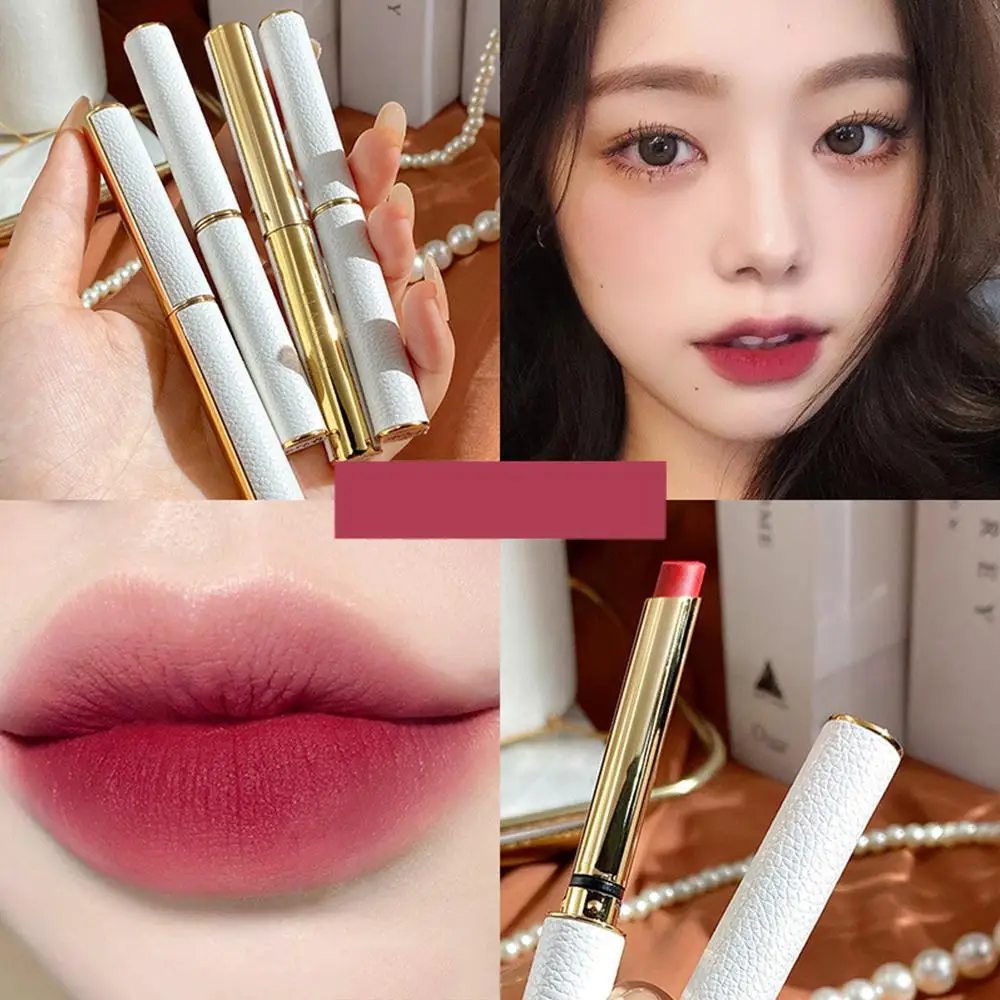 Fluwelen Lippenstift Lippenstift Matte Waterdichte Non-Stick Matte Duurzame Lip Sexy Lipstick Rode Lange Cup Tint Z3o8