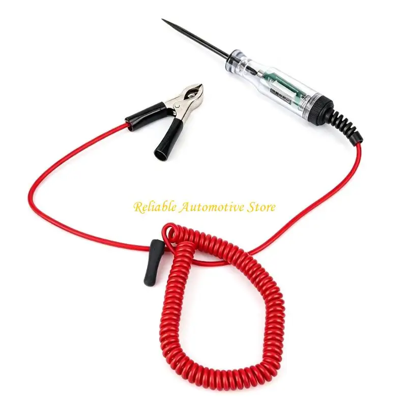 M68B Digital Automotive Circuit Test Pen With Clear Display and Clip Cord for Vehicle Wiring Diagnostics and Repair Service