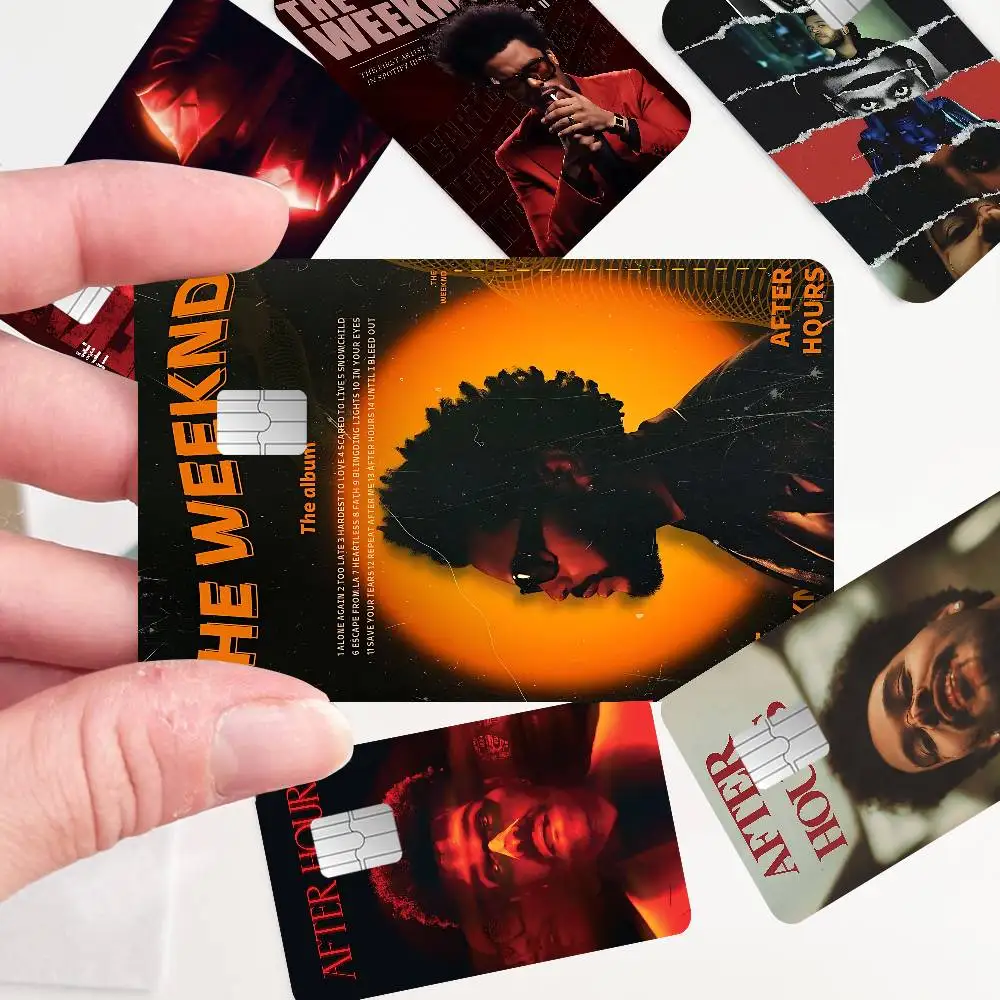 The Weeknd Music Anime Matte Front Skin Film Sticker Cover For Small Chip Credit Card Debit Card