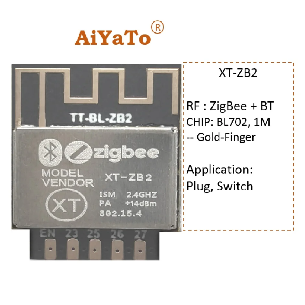 AiYaTo: XT-ZB2 Module ZigBee Bluetooth Combo Module Transparent Transmission Module BL702 Bouffalolab