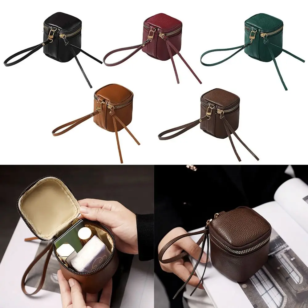 Draagbare lichtgewicht kleine vierkante portemonnee waterdichte hoofdtelefoon opslag make-up tas creditcardhouder dames