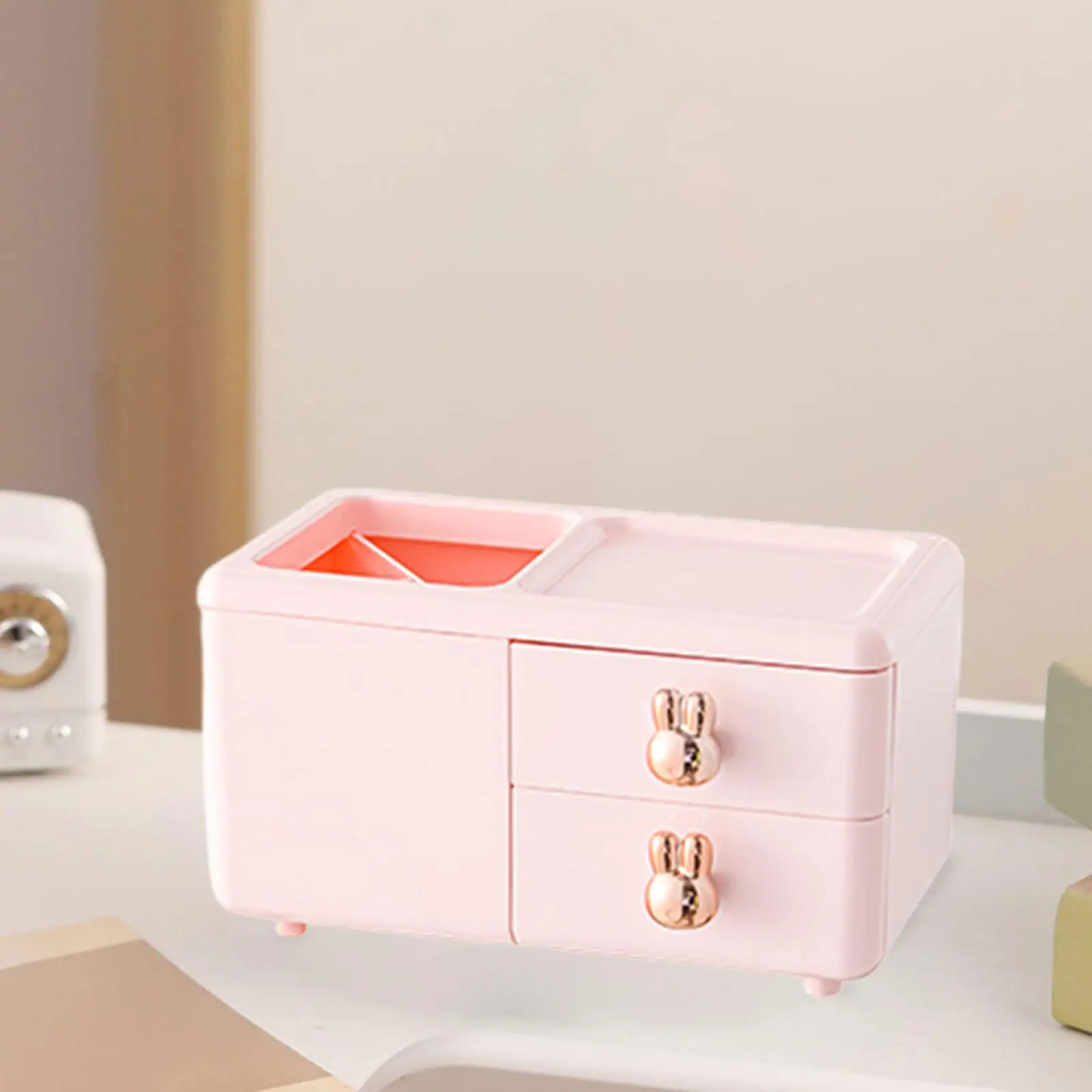 

Настольный органайзер большой емкости, многофункциональная зеркальная подставка «сделай сам» для классной комнаты, спальни, комодов, общежития, ванной комнаты