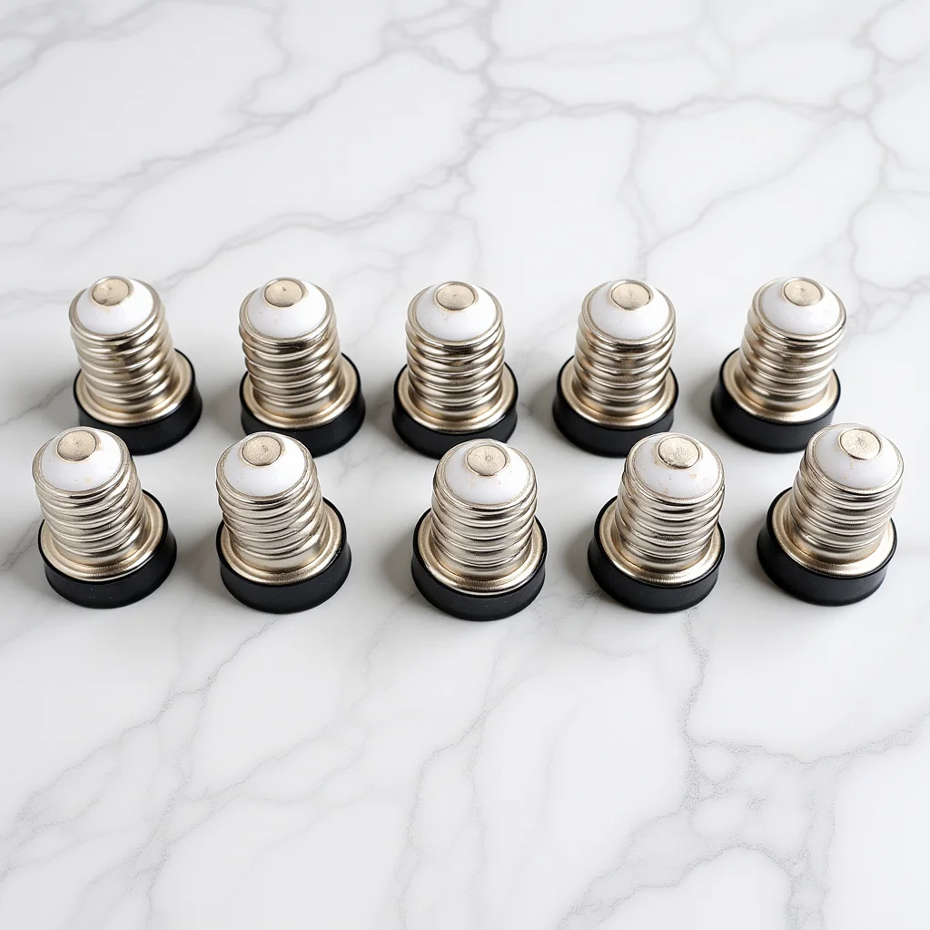 

10Pcs E14 to E12 Light Bulb Adapter Converter Anti-Aging Socket Converter Fine Workmanship Bulb Holder for Monitoring System