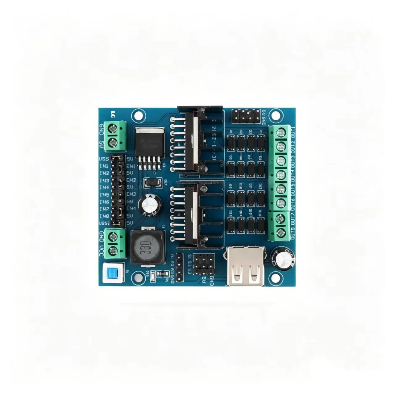 Original genuine L298N motor drive module, four way motor drive intelligent car drive motor module