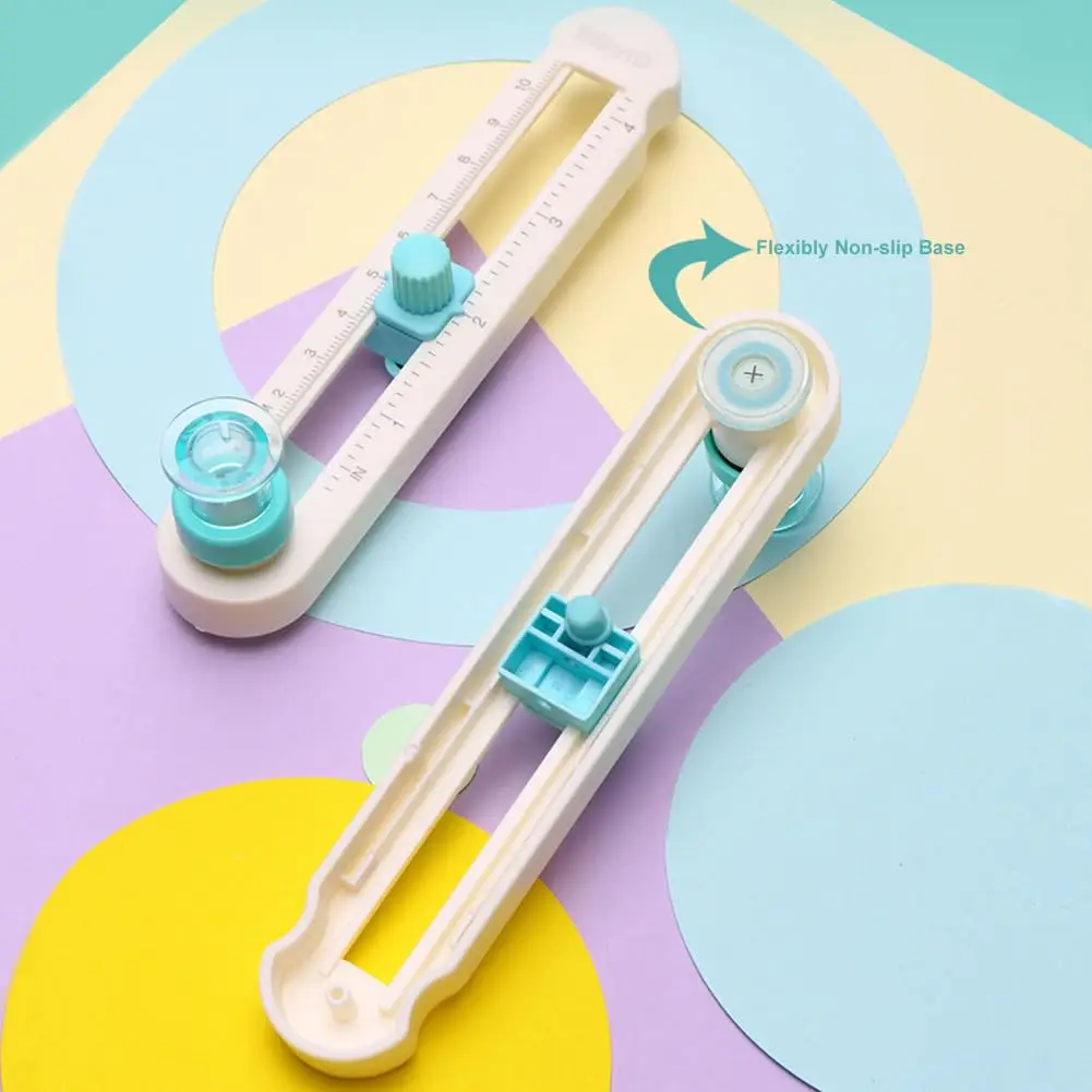 قاطع دائرة لصياغة الورق أداة قطع دائري قاطع دوار نطاقات قطر القطع القابلة للتعديل من 3/4 بوصة إلى 8 بوصة