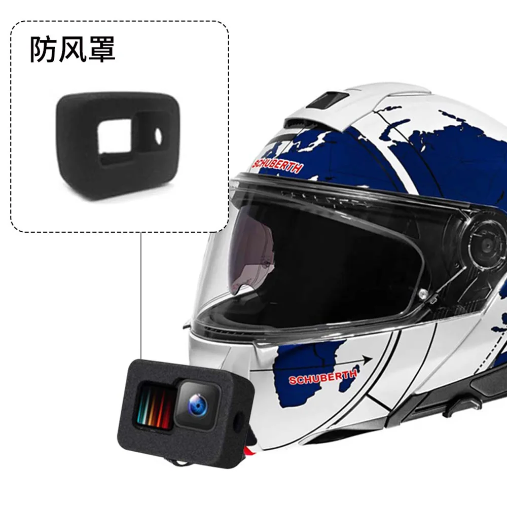for SCHUBERTH C5 Aluminium Helmet Chin Mount for GoPro Hero 13 12 11 10 9 Insta360 X4 X3 Ace pro DJI Action 5pro 4 3 Camera