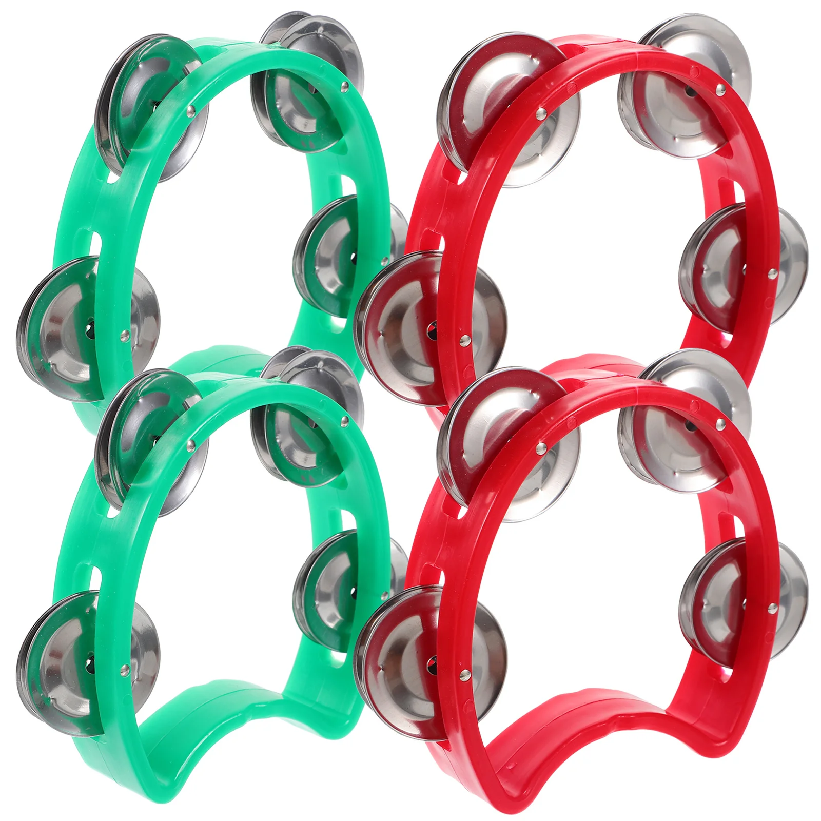 4Pcs Hand Bells Vibrant Color Lightweight Dance Rhythm Percussion Instrument for Beginners Music Instruments Hand Bells