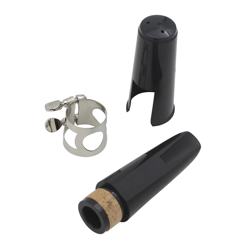 Boquilla de clarinete ABS, juego de instrumentos profesionales, cabeza de tubo, lengüeta, tapa de Metal