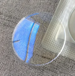 2.5mm Edge Thickness Double Domed Mineral Watch Crystal with Blue Hue Round Watch Glass 30mm to 38.5mm W6175