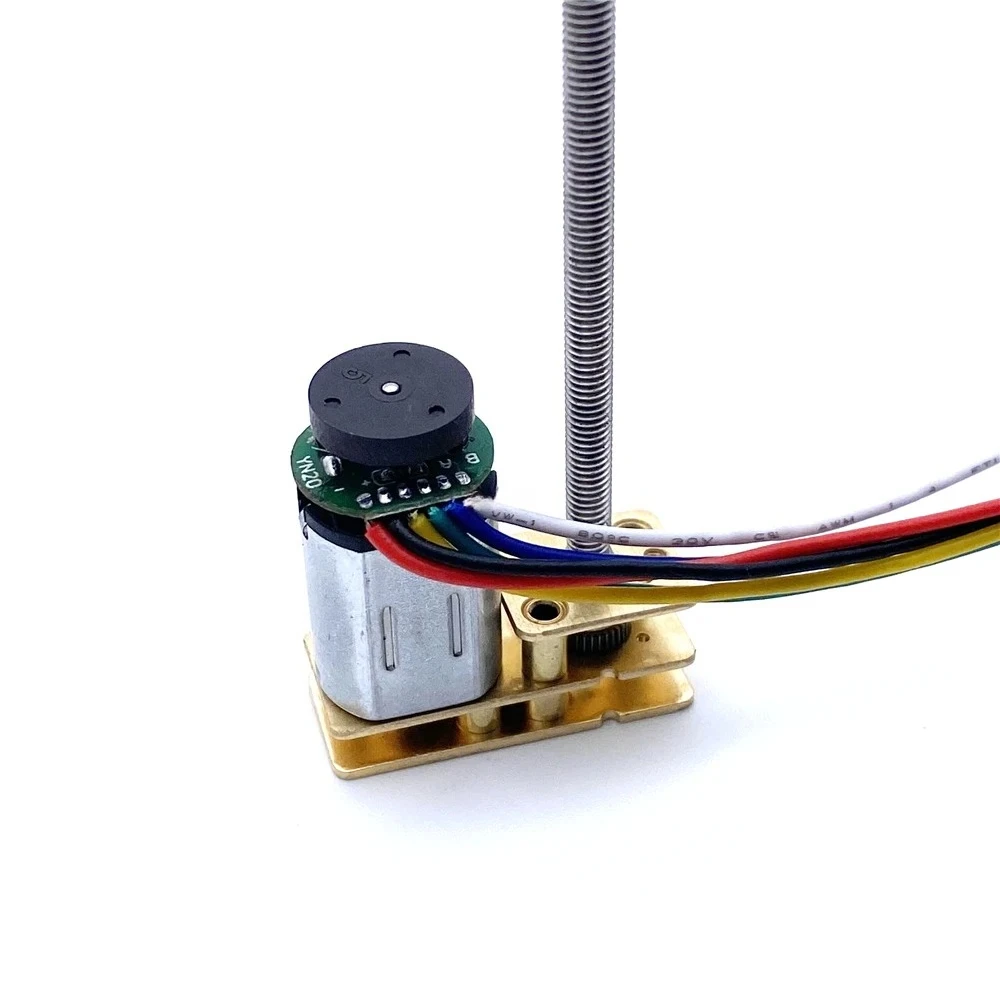 GA12-N20 DC 3V 6V 12V Gear Motor M3 55MM Long Thread shaft Magnetic Encoder 30RPM~1000RPM DIY Motor