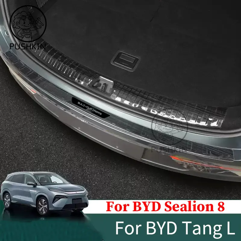 For BYD SEALION 8 ATTO 8 TANG L EV DMI DMP 2026 2027 Car Door Sill Anti Scratch Cover  Decoration Interior Anti-Kick Accessories