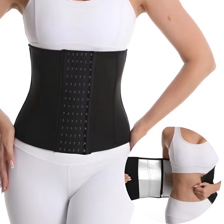 

Women's Adjustable Waist Trainer Belt Sauna Sweat Waist Cincher Trimmer Tummy Control Wrap Workout Body Shaper Band