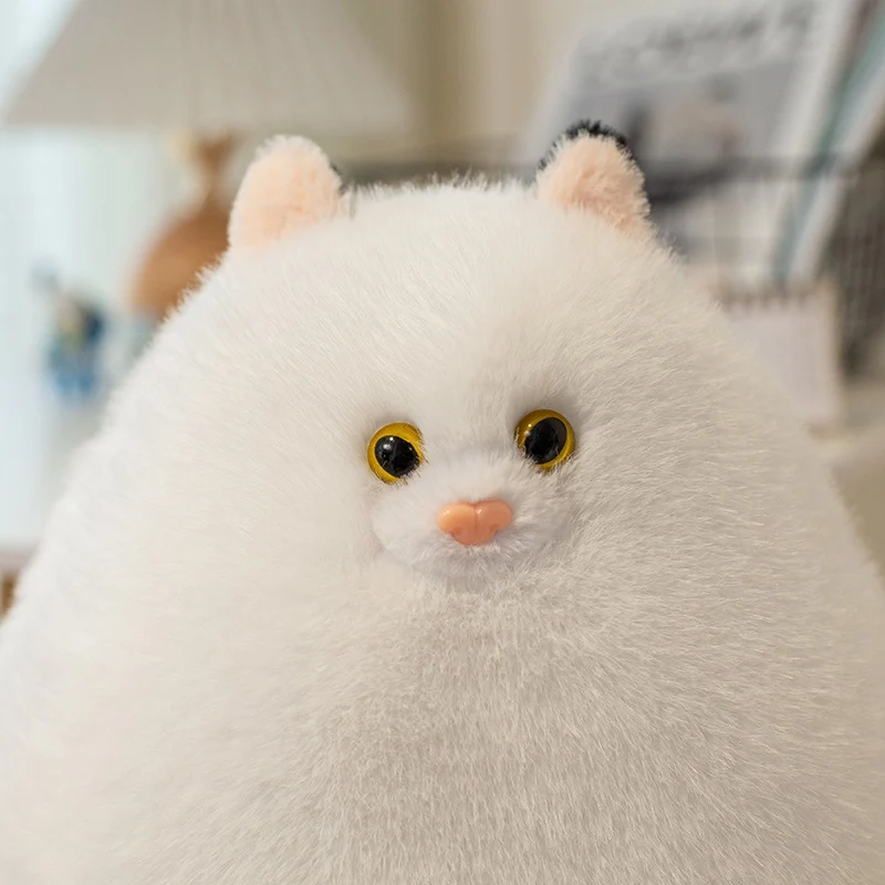 قطة فارسية محشوة لطيفة بطول 28 سم، دمية قطة فارسية ناعمة، وسادة حيوانات محشوة، هدية رائعة