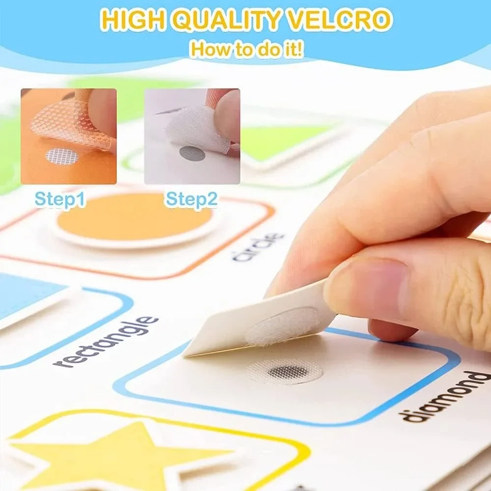 Livre occupé pour bébé d'âge préscolaire avec 12 thèmes, livre silencieux en forme de Zoo, activités d'apprentissage préscolaire Montessori, cadeau pour les tout-petits