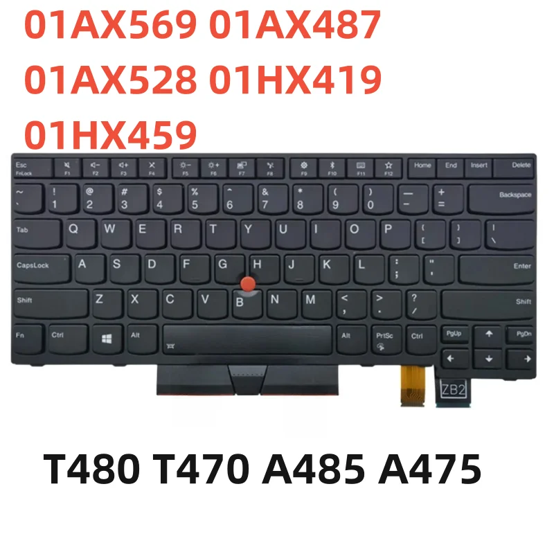 

Новая оригинальная американская английская клавиатура с подсветкой для ThinkPad T480 T470 A485 A474, подсветка Teclado 01HX419 01AX569 01AX487 01AX528
