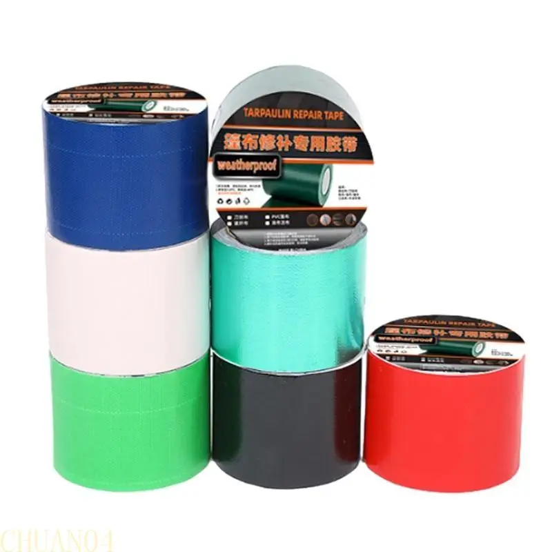 

1pc 5CMx7.50M Tarp Repair Tape Water Resist Awning Cloth Repair Tape Tarp Tape Tarpaulin Tape Adhesive Tarpaulin Repair Tape