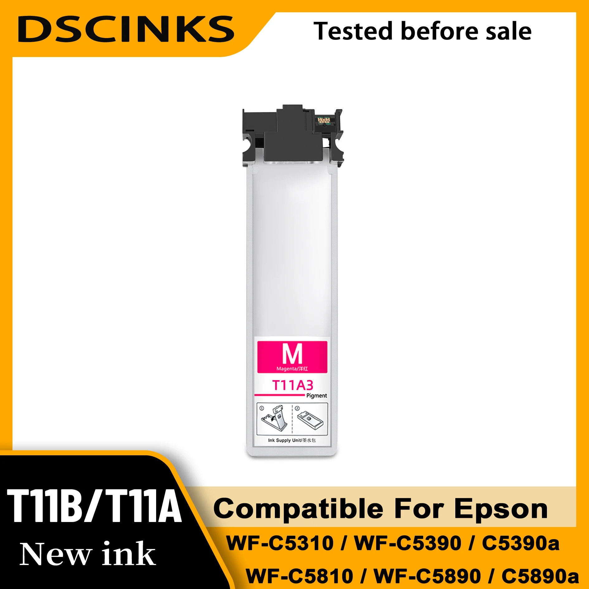 T11B1 T11A1 T11A2 T11A3 T11A4 ink cartridge for Epson WF‑C5310 WF‑C5390 WF‑C5390a WF‑C5810 WF‑C5890 WF‑C5890a WF‑C5891 printer