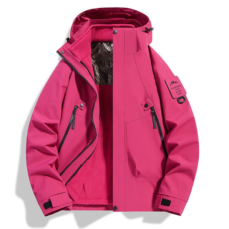 

Men Hiking New in Parkas Thick Parka Snowboard Man Two-pieces Sets 3 in 1 Unisex Parkas Outdoor Windproof Waterproof Jakcket